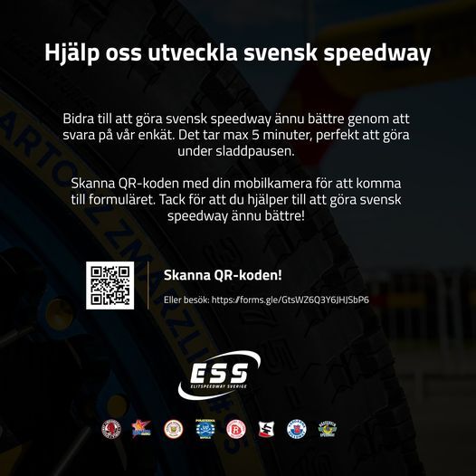 Hjälp oss att utveckla svensk speedway